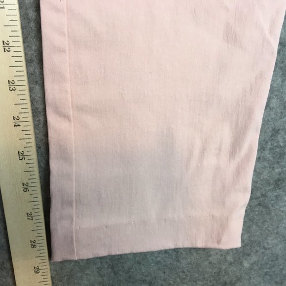 New Directions Jeans 6 28 Pants Mid Rise Straight Leg Solid Pink Stretch Casual - Picture 7 of 12